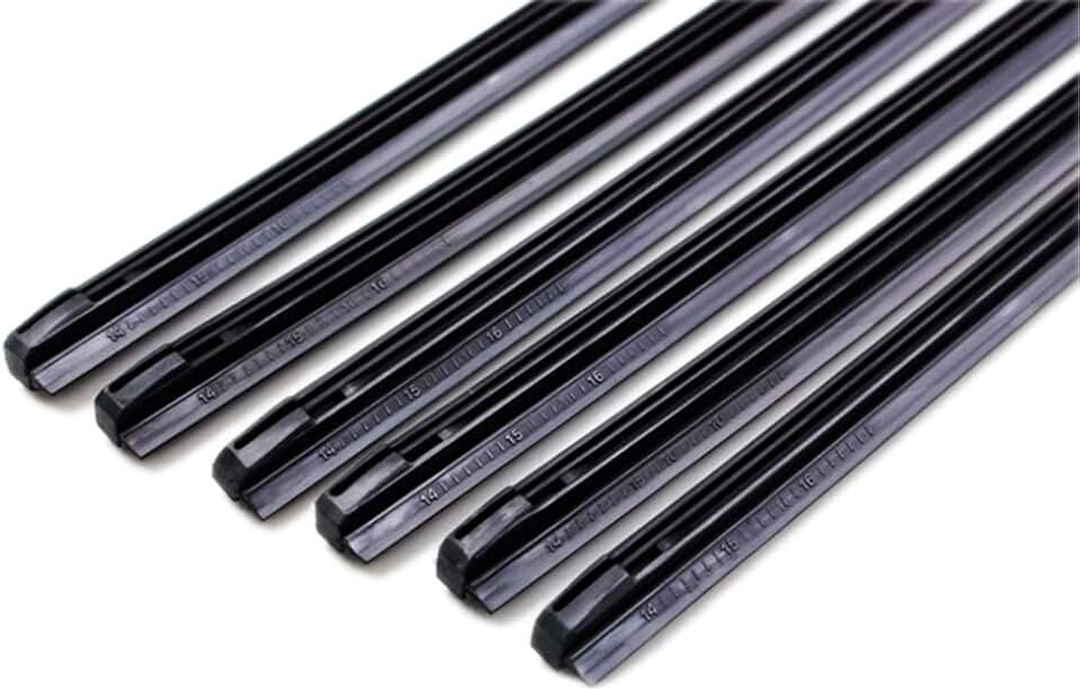 Ruitenwisser, Speciale Rubberen Strips voor Boogwissers, 2PCS * 650 mm * 8 mm Wisserblad