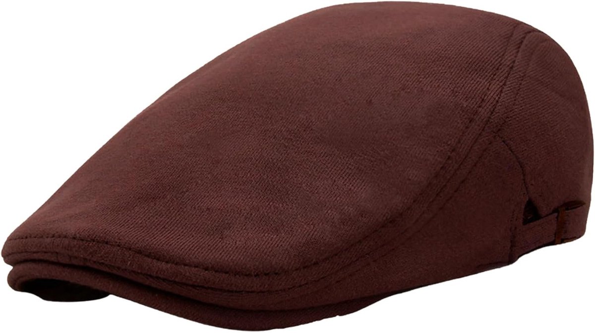 Platte petten vintage stijl, Newsboy Cap Duckbill Hoed Verstelbaar, Golf Jacht Schieten Rijden Hoed
