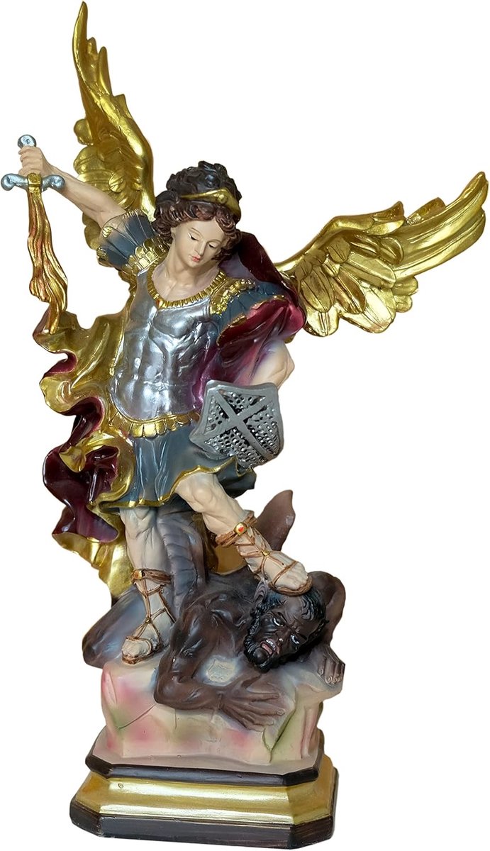 Decoratief figuur Saint Michael Aartsengel (hoogte 14,5 cm)