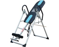 HOMCOM Gravity Inversion Table - Metaal - 65x144x131 cm - Grijs