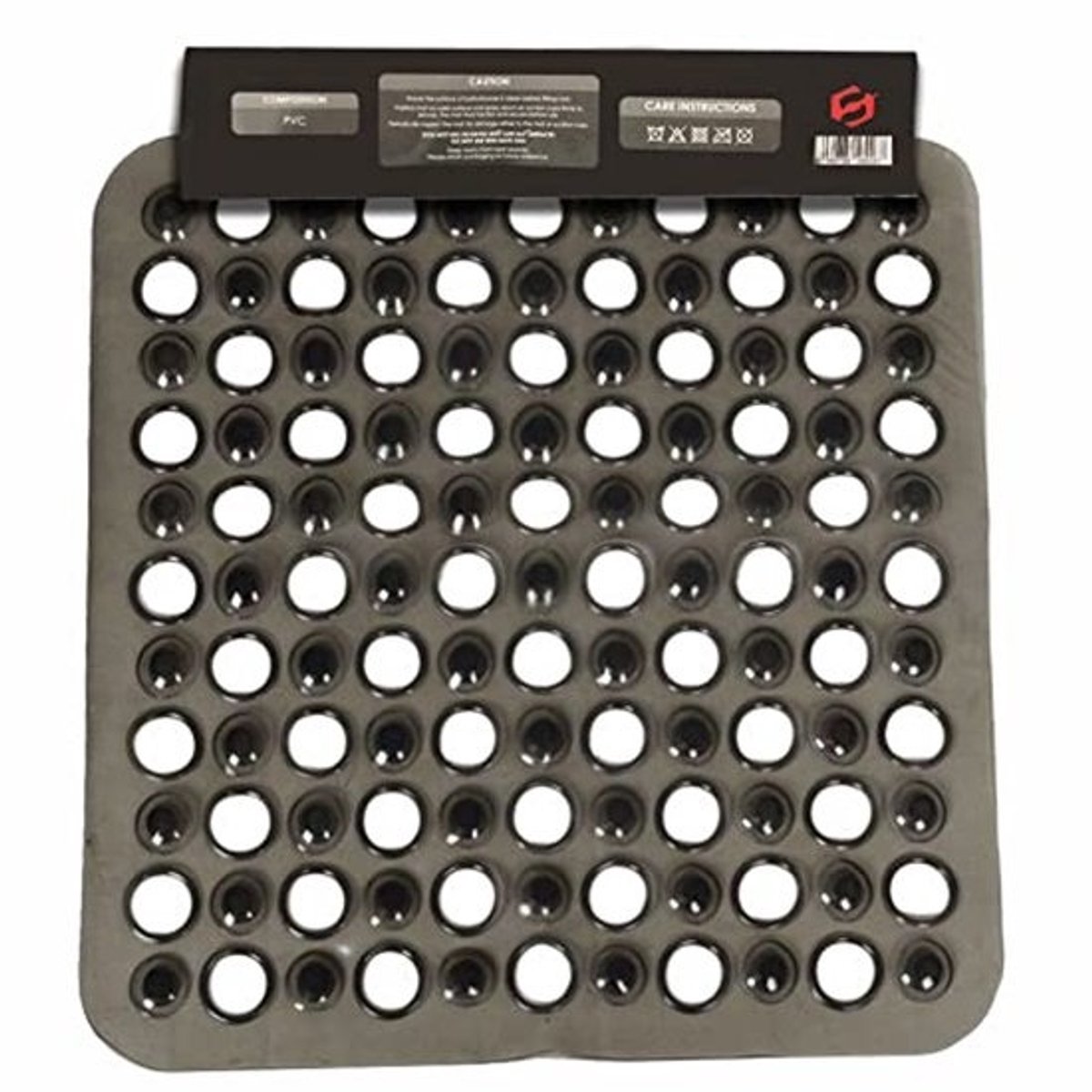 Vierkante Antislip Douchemat - Machinewasbare Badmat met Anti-Schimmel en Zuignappen 43x43 cm