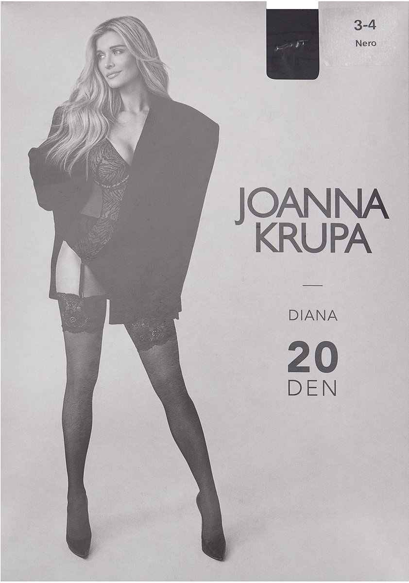 Esotiq Diana - Jarretelkousen - Zwart - Kant - 20 DEN