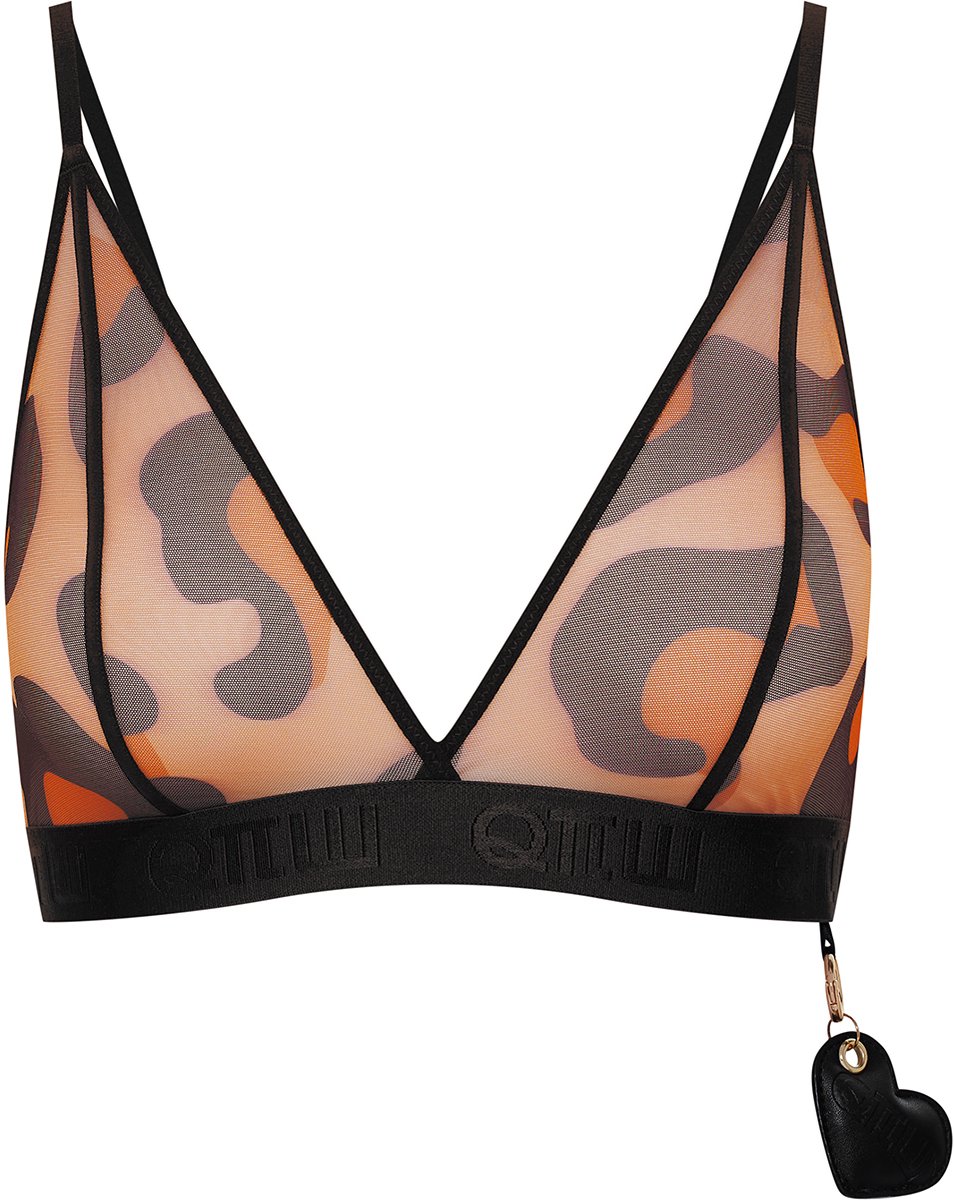 ESOTIQ Wild - Zachte bralette - Dierenprint - Zwarte band - Verstelbare bandjes
