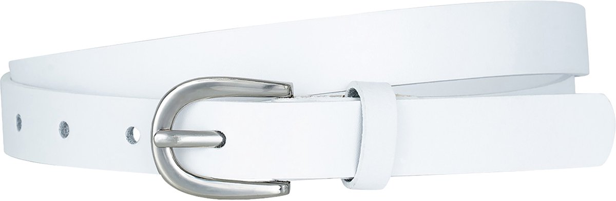 LINDENMANN dames leren riem - wit