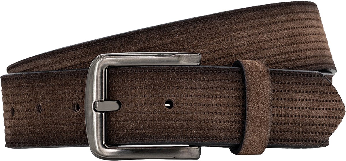 LINDENMANN leren heren riem - bruin