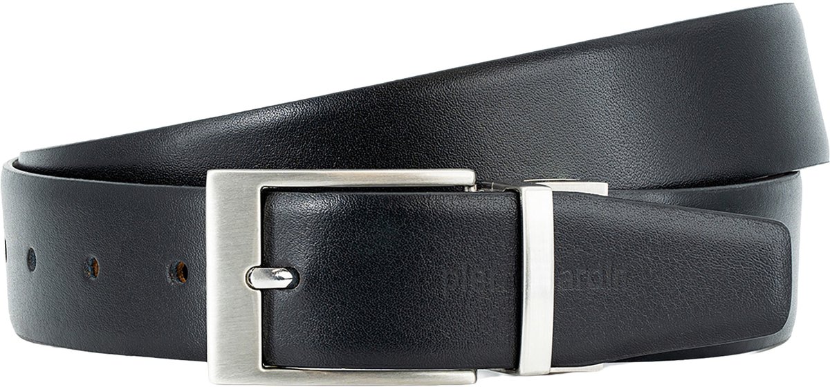 PIERRE CARDIN heren draaibaar leren riem - bruin