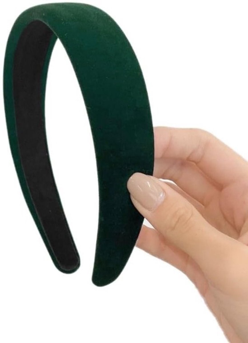 Vintage Velours Haarband voor Dames - Elegante Haaraccessoires voor Dagelijks Gebruik in Donkergroen - voor Vrouwen en Meisjes