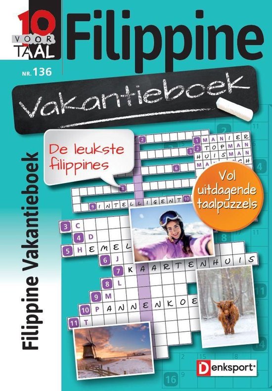 Filippine vakantieboek 136 - Denksport Puzzelboek 10 voor Taal - Filippine vakantieboek, editie 136