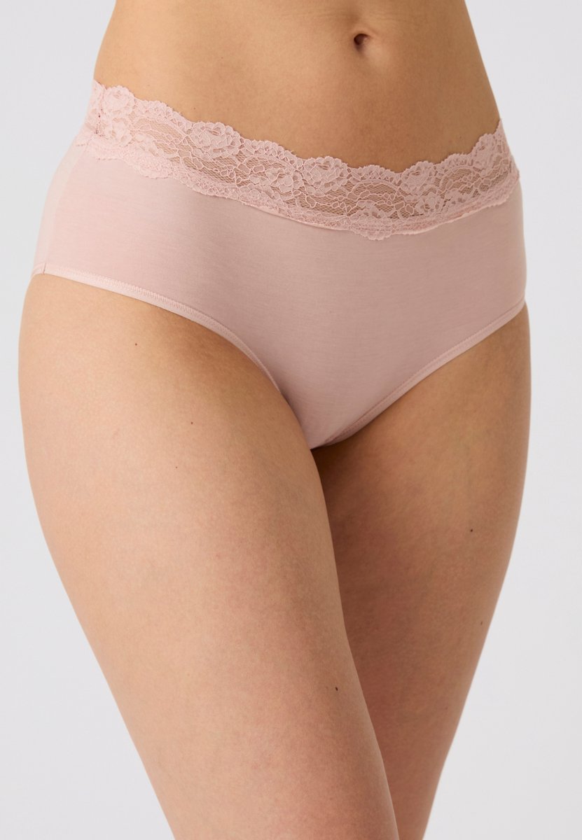 Damart - Set van 3 midi-slips met kanten tailleband - Dames - Veelkleurig - L