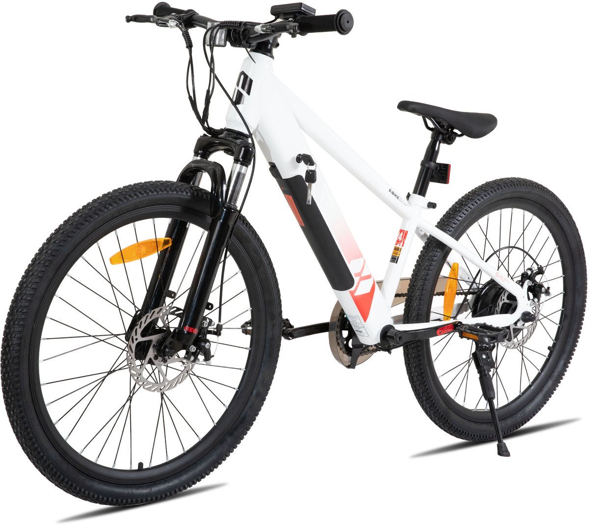 JOYSTAR 24 Inch Elektrische Kinder Mountainbike - 250W E-Bike voor Kinderen (7+ Jaar) - 25 km Actieradius - Met Verwijderbare Accu & Schijfremmen – Spaakwiel - Wit thumbnail 3