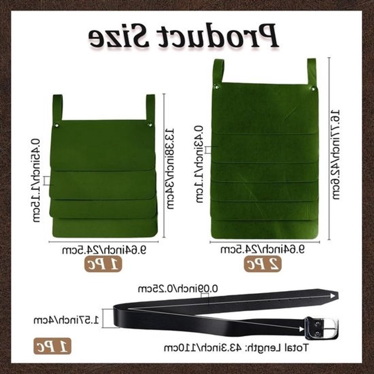 Retro Driehoekige Thigh Armor Rok van PU Leer met Brede Gesp voor Middeleeuwse Viking Kostuums, LARP, Cosplay en Feestjes (Groen)