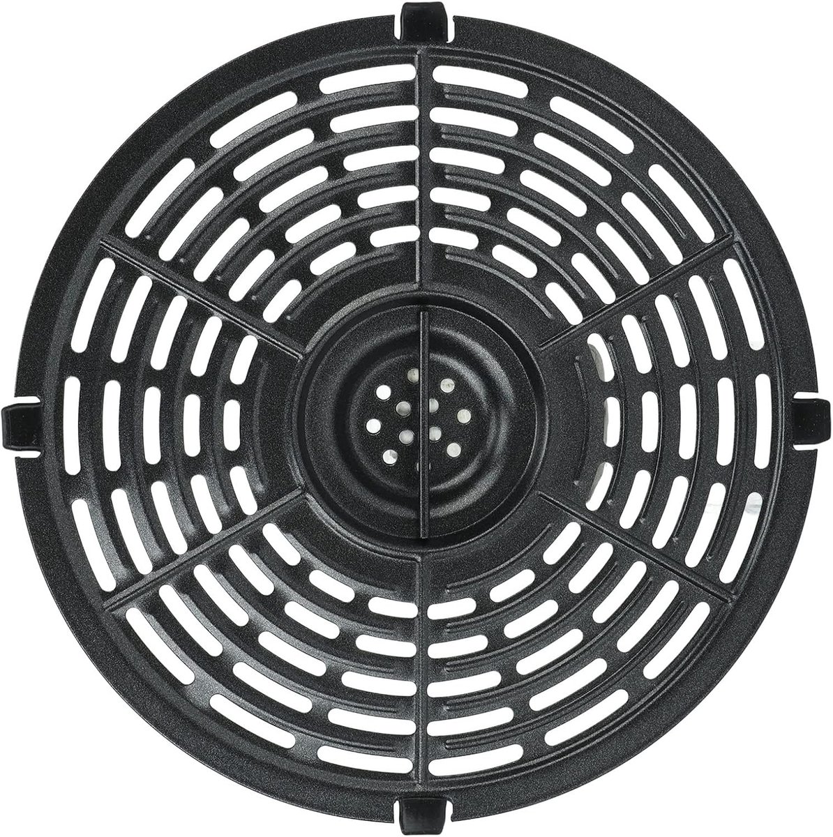 Vervanging voor heteluchtfriteuse grillpan voor 5QT luchtfriteuses, 8,5 inch airfryers anti-aanbakplaat, friteuse grillplaat koekenpan accessoires voor keuken, vaatwasmachinebestendig