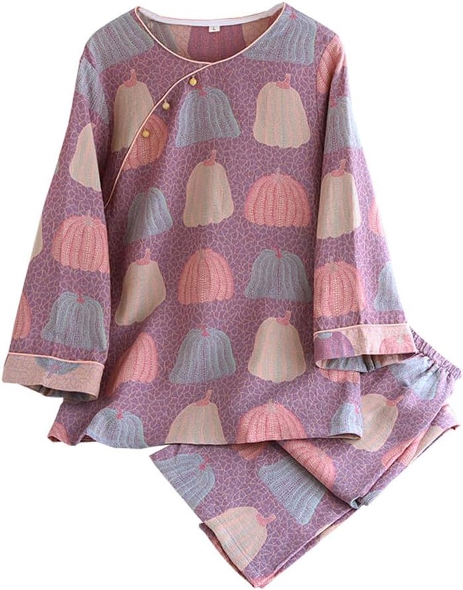Weave Pyjama Set Dames Hanfu Japanse Kimono Pyjama Pak