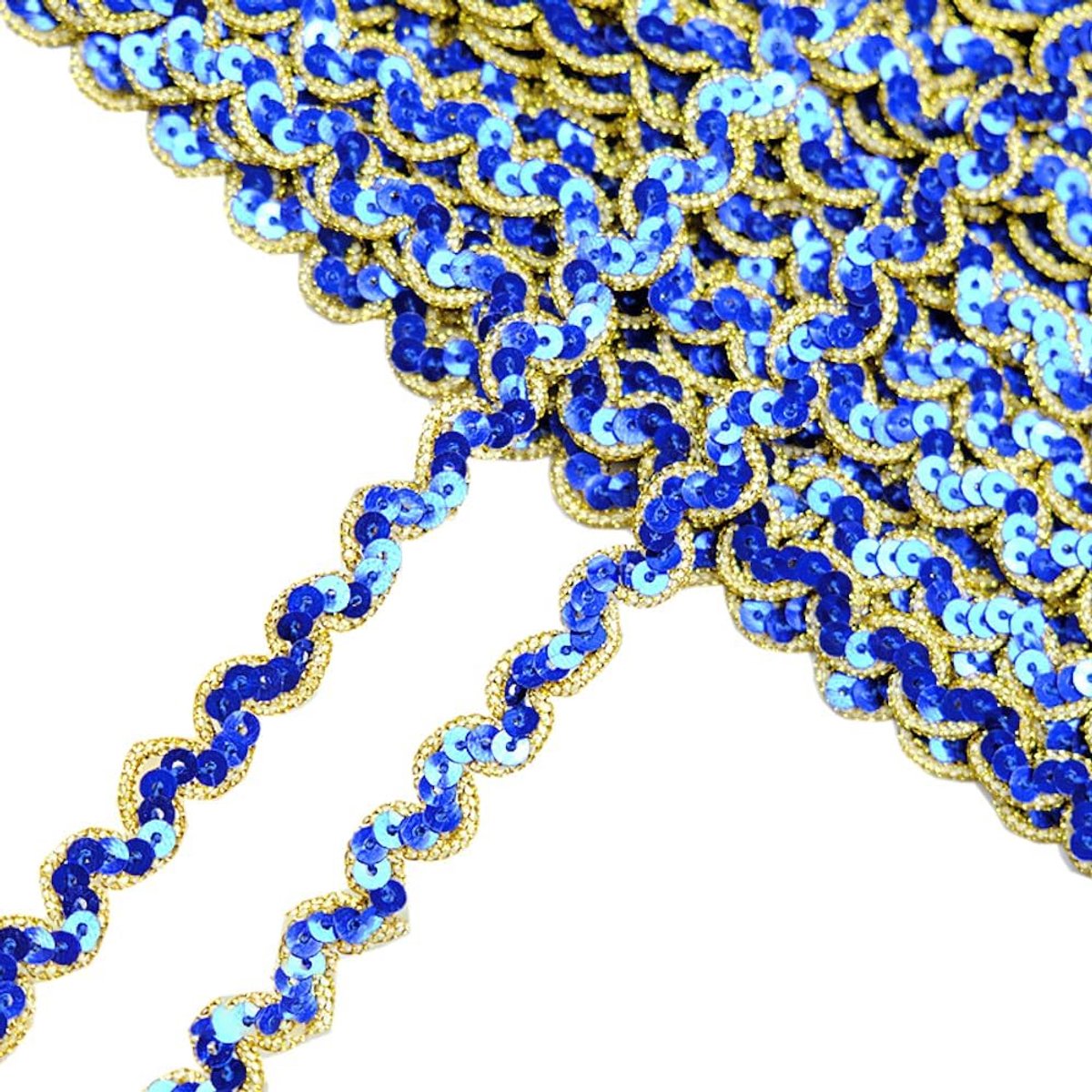 Pailletten, pailletten, sierband, pailletten, sierband, voor buikdansen, naaien, handwerk, gordijnen, kleding decoratie, geschenkverpakking, koningsblauw A