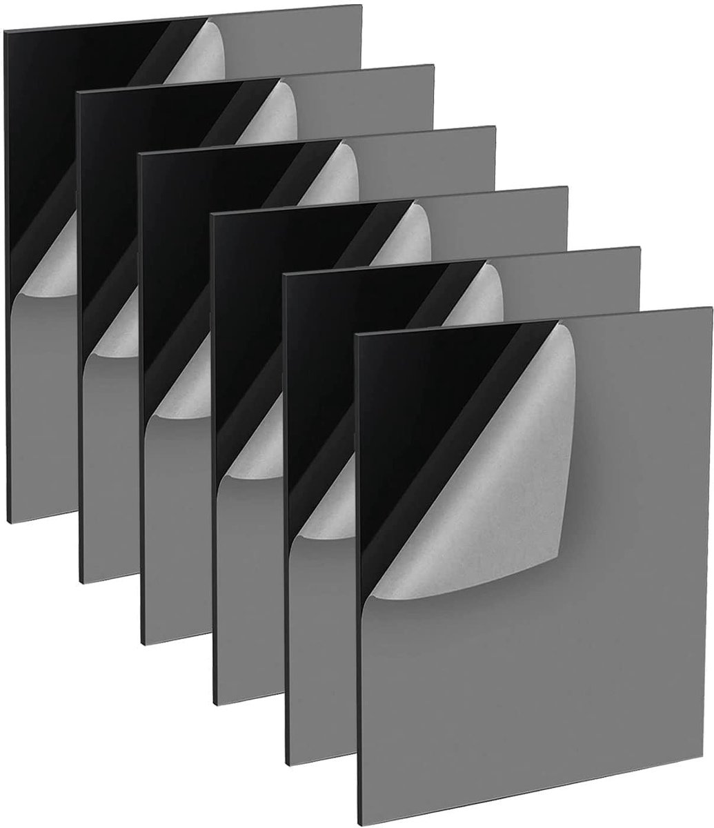 Fotopolymeer plaat - Zwart - 21 x 29,7 cm - 1 mm Acrylplaat - Voor Lasergraveren en Doe-Het-Zelf Projecten