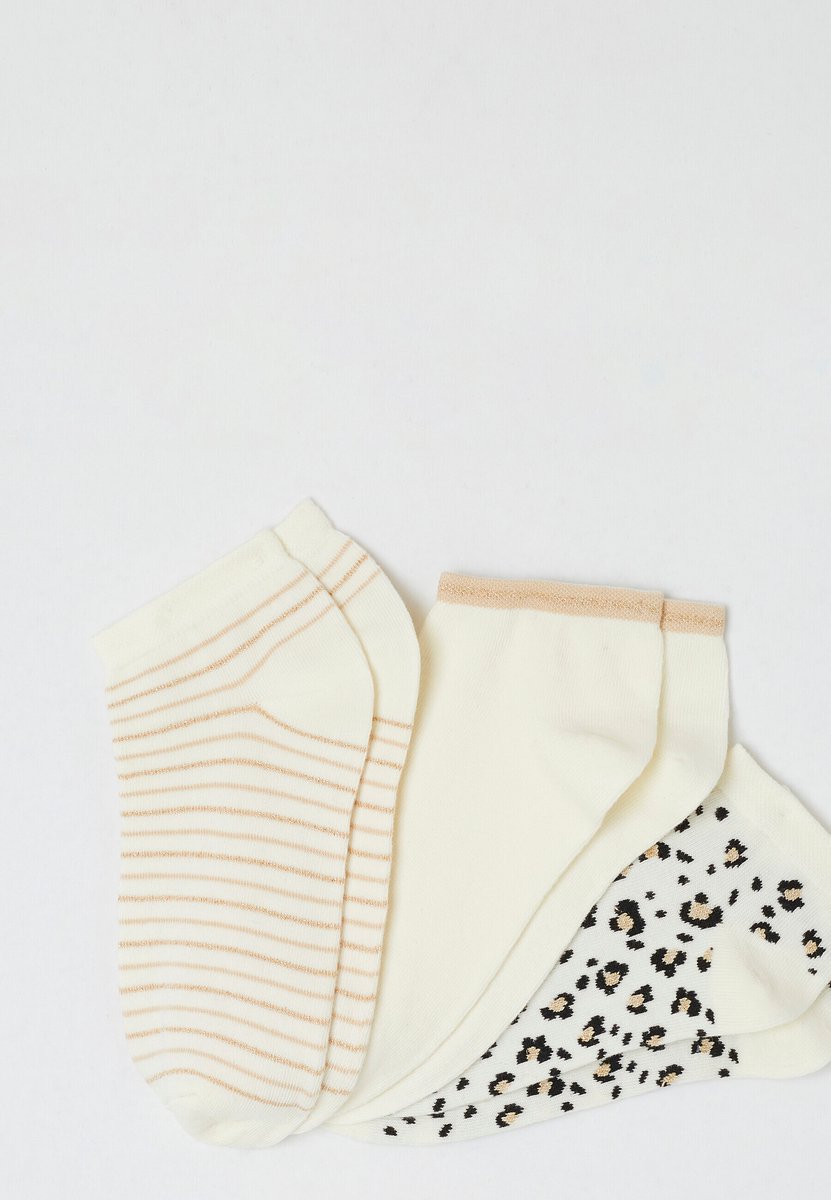 Damart - Set van 3 mooie sokken - Dames - Beige - 36/38