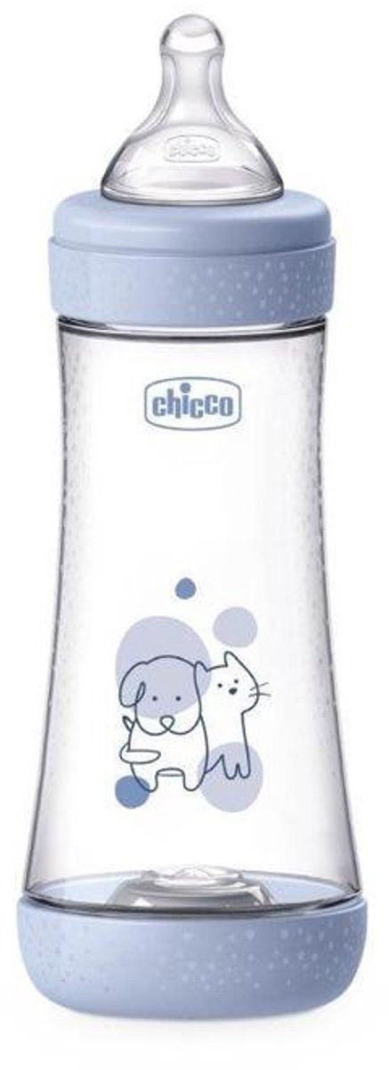 Chicco Perfect5 babyfles 300ml siliconen speen - Anti-koliekfles