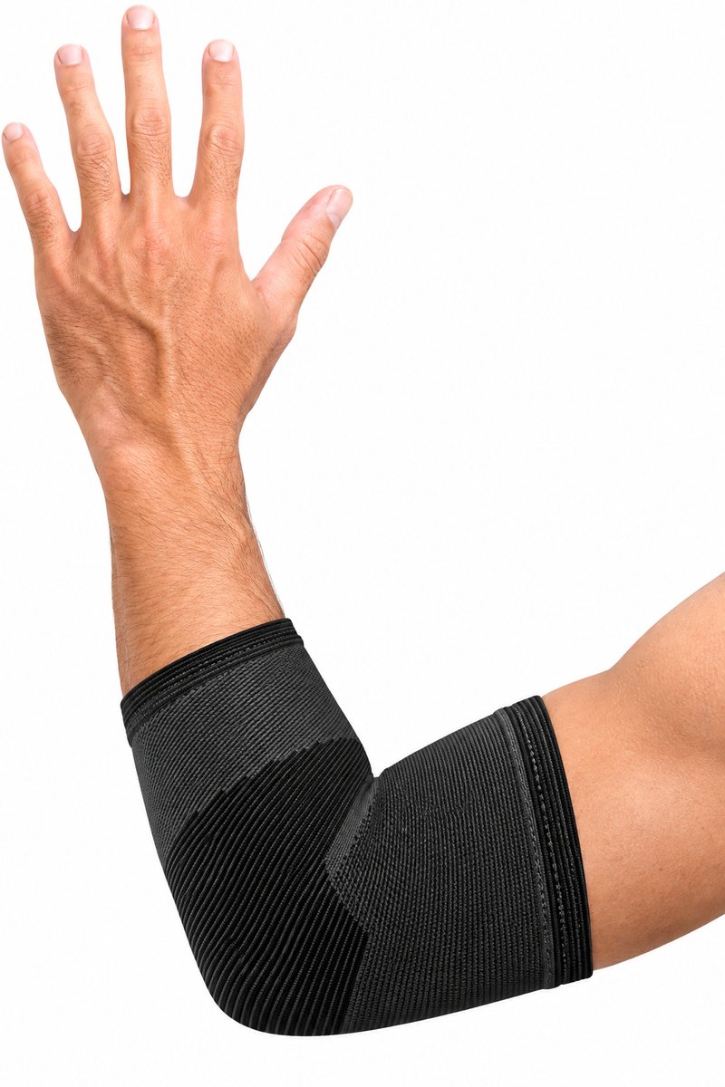 Mövibrace - Elleboogbrace - Elleboogbandage - Ondersteuning Elleboog - Unisex - Zwart - Maat S