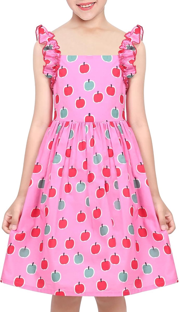 Meisjesjurk met Bloemenprint en Schattige Strik Casual Dagelijks