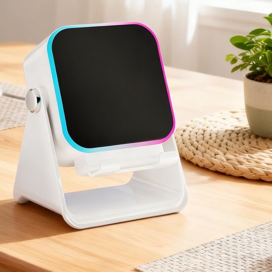 Telefoon met inductie-luidspreker, draadloos, klapstation, licht, houder voor 10 W, verjaardag, kantoor, reizen, Ho — afbeelding 2