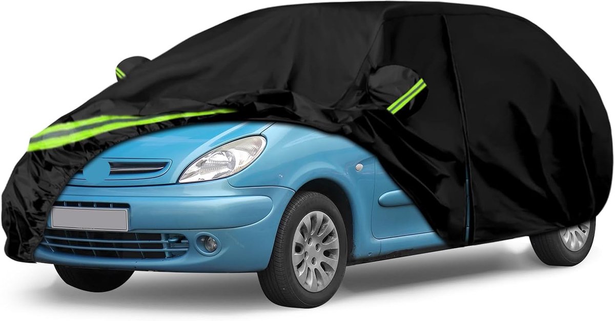 Geschikt voor Citroen Xsara Picasso 1999-2010, waterdichte volledige garage, autozeil met ritssluiting voor sneeuw, regen, bescherming tegen alle weersomstandigheden