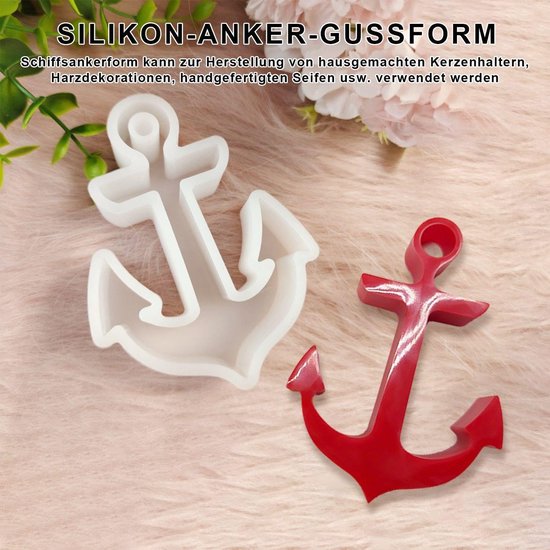 Mallen, Anker Zeilboot Modellering Mallen, Creatieve Ambachtelijke Decoratie Accessoires, Geurkaarsen, Handgemaakte Zeep Maken Gereedschappen. — afbeelding 2