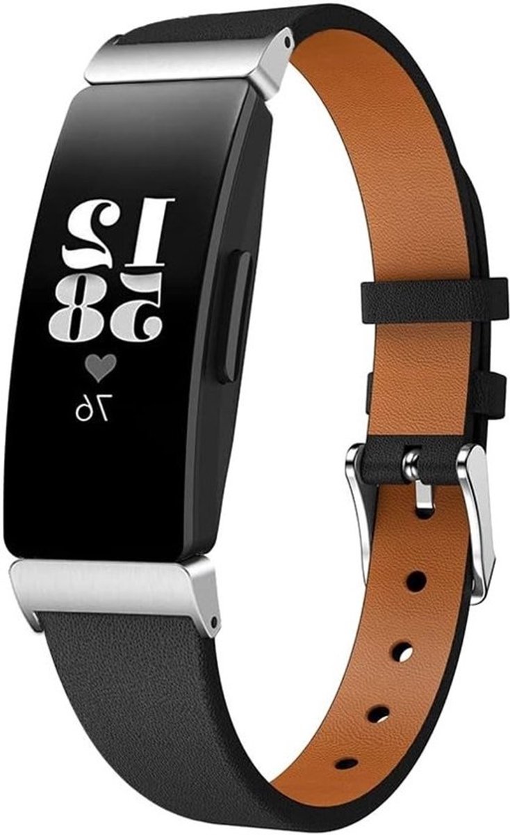 Slimme leren vervangband voor Fitbit Inspire 2 - Comfortabele polsband voor fitness tracker en dagelijks gebruik