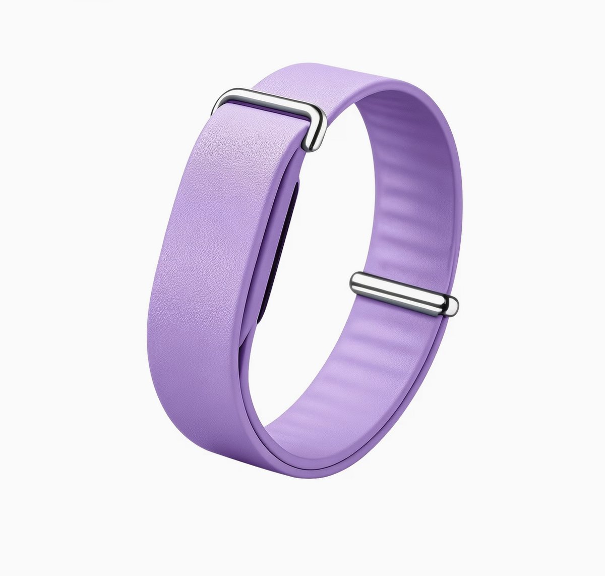 Pradeo – Siliconen Bandje geschikt voor Google Fitbit Air - Lavendel – band - Comfortabele Siliconen Strap – Verstelbare Sport Band – Geschikt Voor Google Fitbit Air Modellen – Smartwatch Polsband – 13–21 cm – Lavendel Kleur