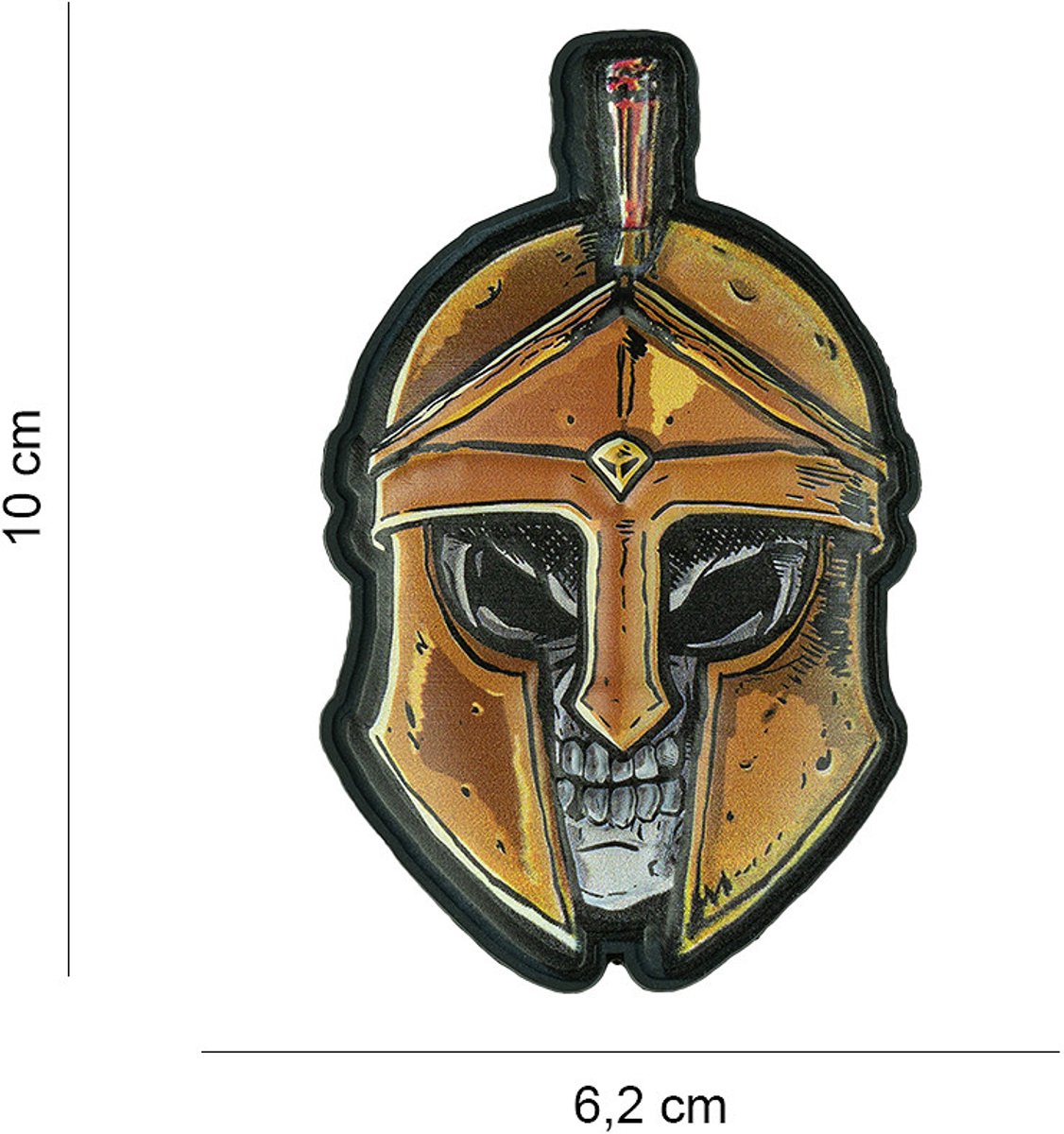 Embleem 3D UV Skull spartaan #8036