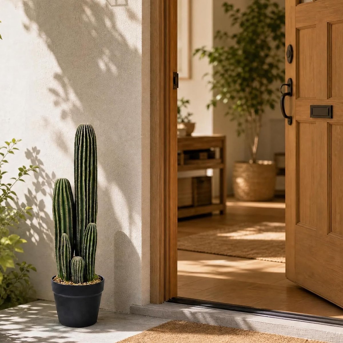 Kunstcactus 60 cm, binnendecoratie voor huis, kantoor