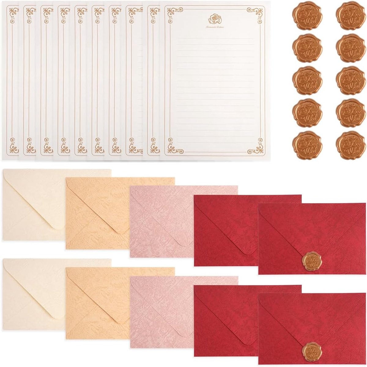 Enveloppen en Briefpapier, 10 Enveloppen met Boommotief