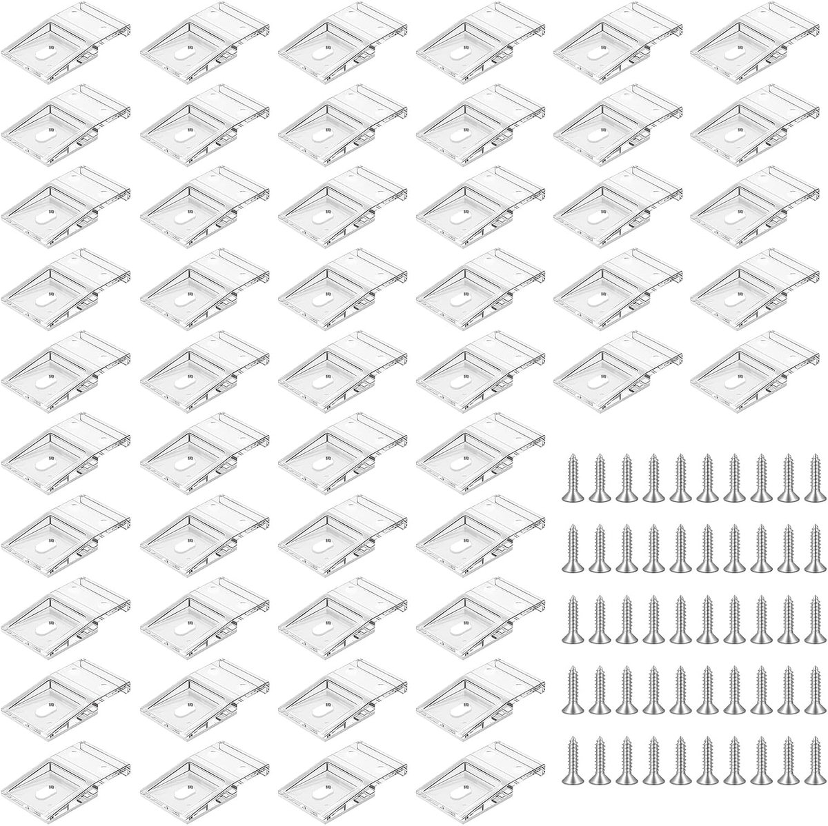 50 Stuks LED Strip Light Clips, Waterdichte Led-lichtstripclips