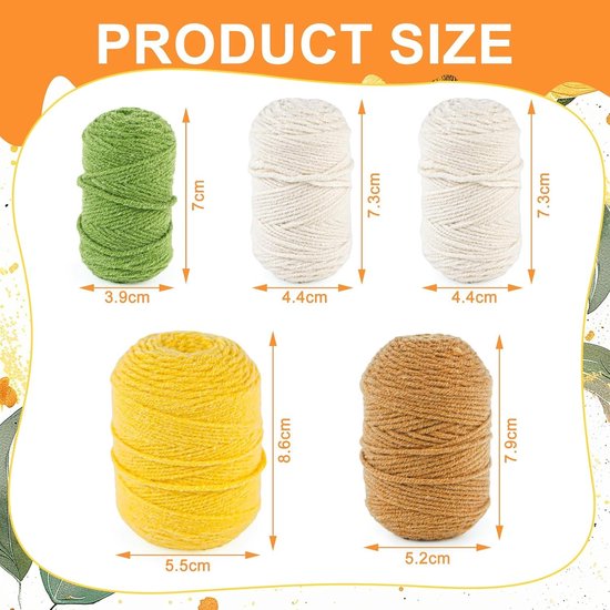 Beginner Haakset met Instructies, Handgemaakte Haakmaterialen voor Potplanten, Coasters en DIY Projecten, Geschikt voor Binnen en Cadeaus — afbeelding 3