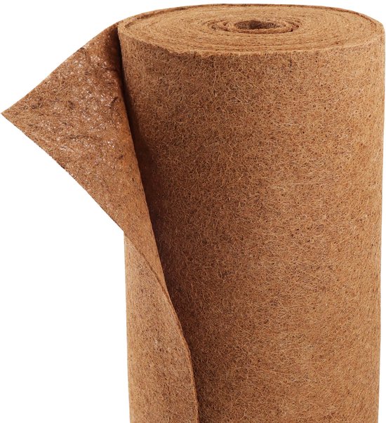 90 m Kokos contactgeluidsisolatie 600 g/m² - Natuurvezelmat 3,5 mm, 1 m breed - Warmte- en geluidsisolatie — afbeelding 4