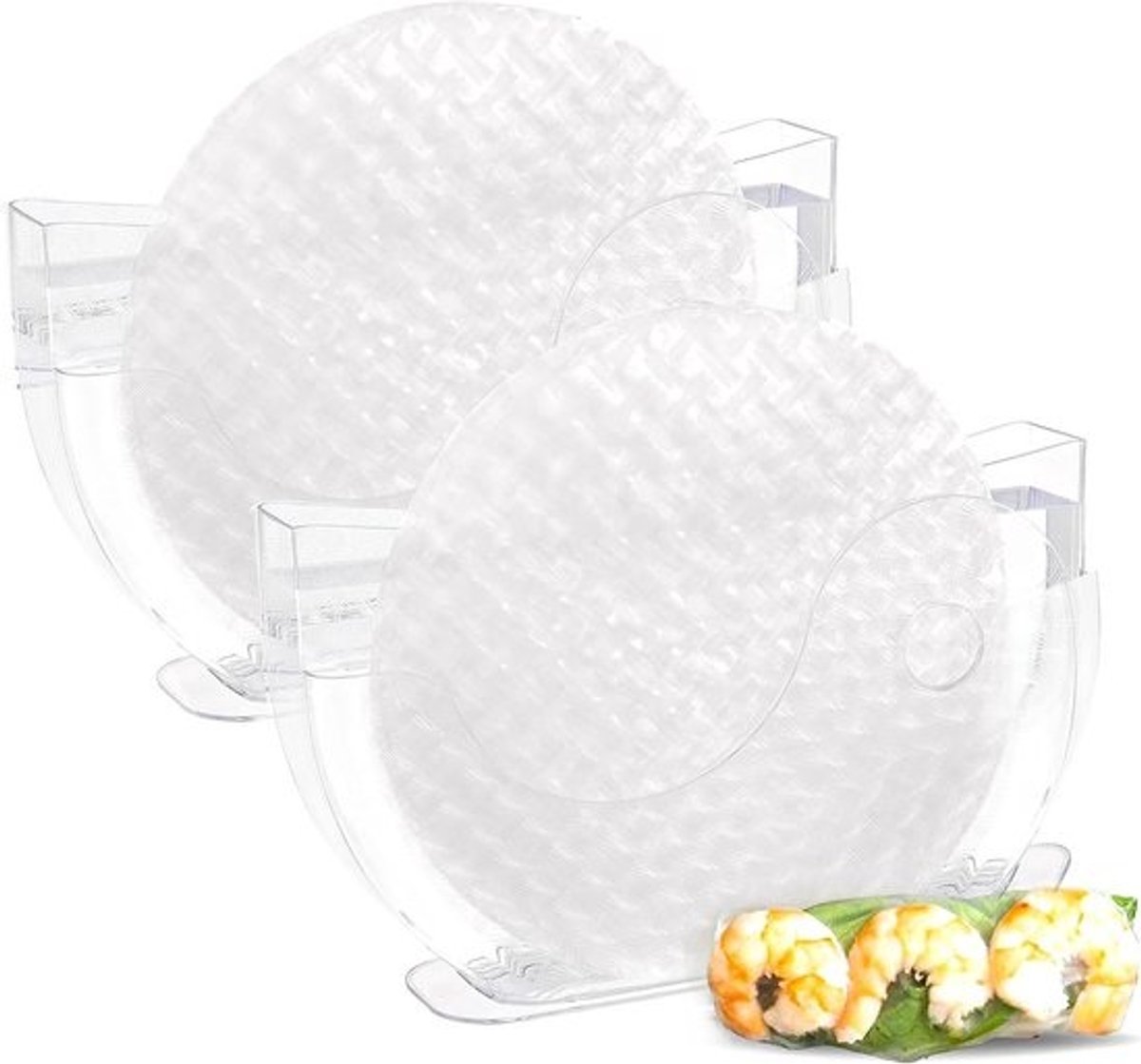 Rijstpapier Dipper en Waterkom voor Loempia's - 2 Pack