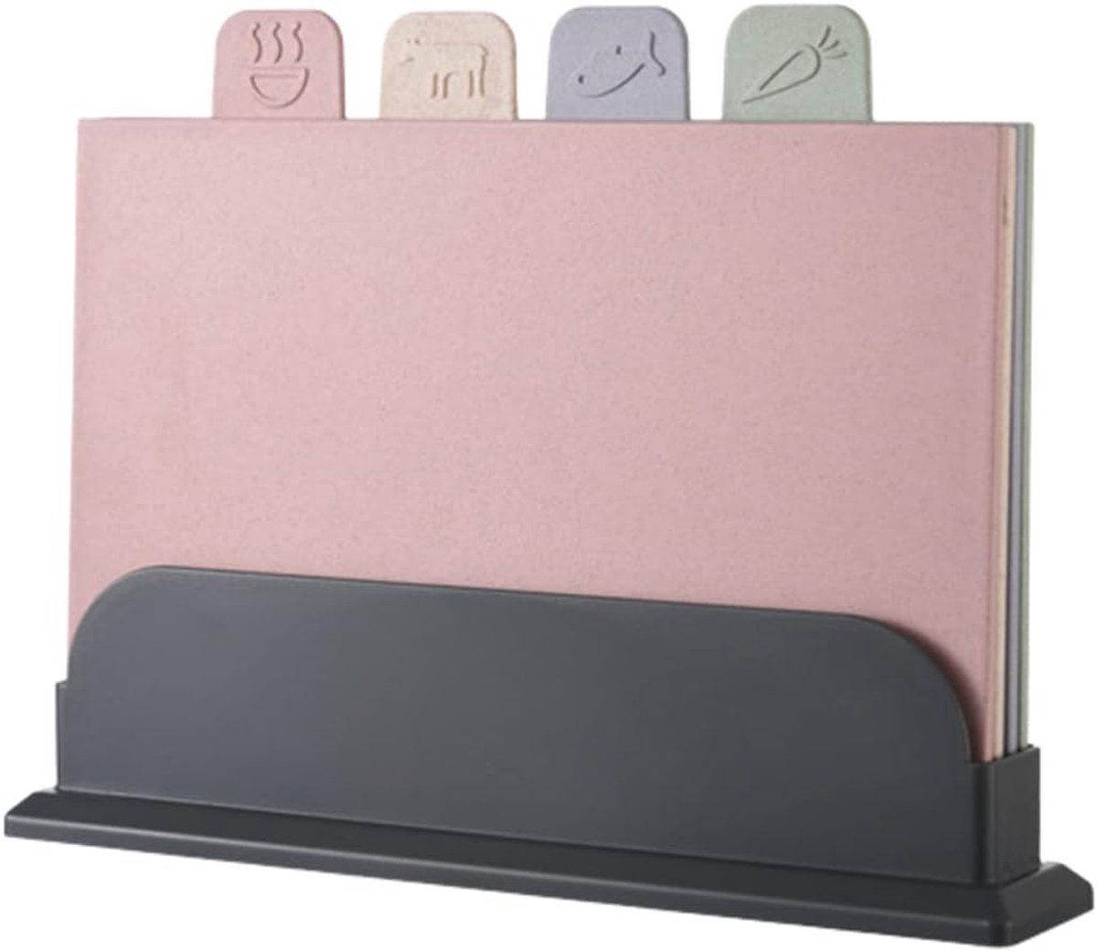 4 Stuks Aanvullende Voeding Speciale Tarwestro Snijplank Snijplank PP Kunststof Snijplank Snijplank voor Baby (Roze)