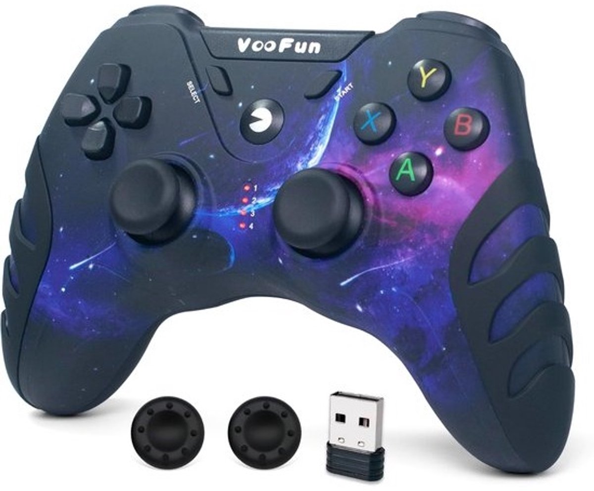 Draadloze Gamecontroller met Vibratie voor PS3, PC en Android - 2.4G Gamepad