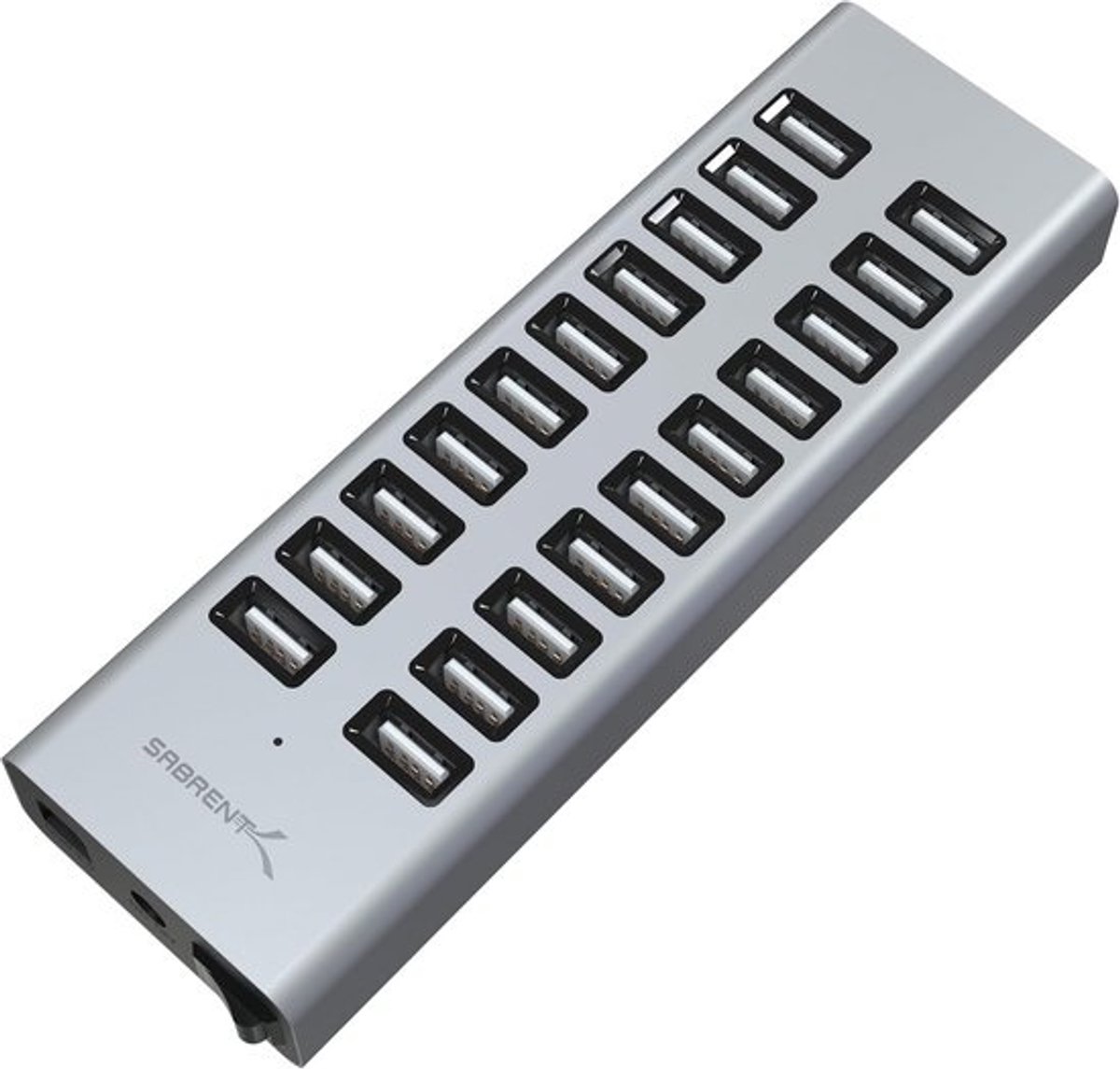 20 Poorts USB 2.0 Snellader met 90W Voeding voor Meerdere Apparaten
