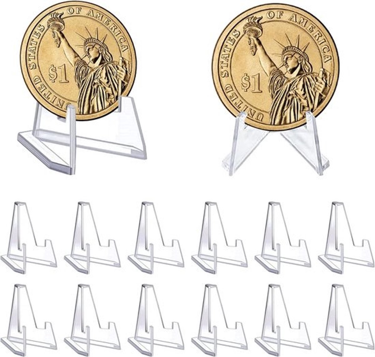 48 Stuks Acryl Kaartenstandaard voor Verzamels
