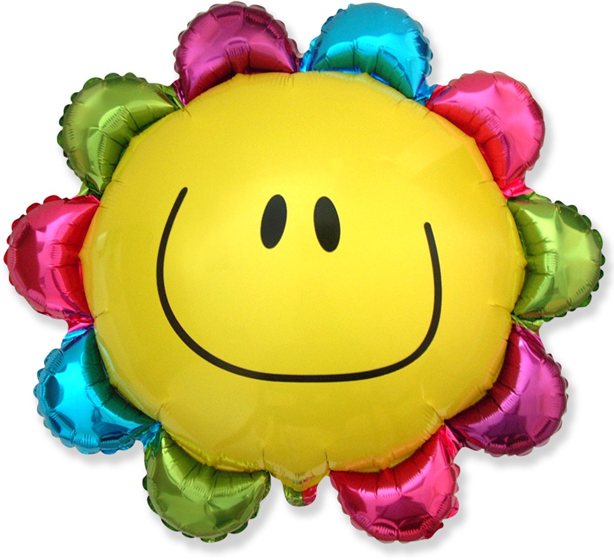 Folieballon Beterschap - Regenboogbloem - 73 cm - Helium- en Luchtvulling