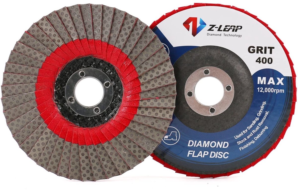 Slijpen wielen 4 inch 400 grit - Flap schuren schijf - Diamant schuren pad voor haakse slijper - ShopVlot