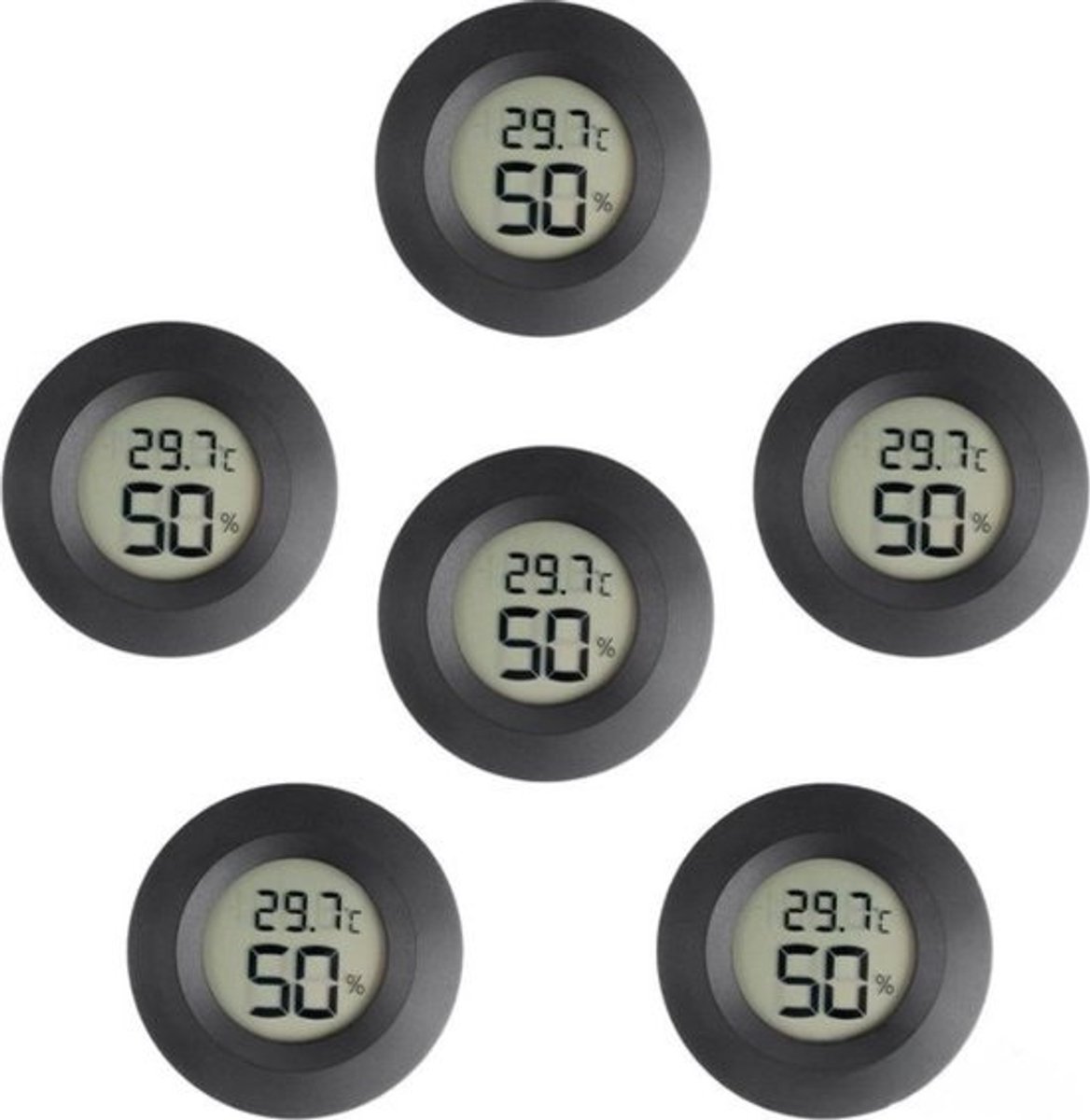 Digitale Mini-Hygrometer en Thermometer voor Binnen - Luchtvochtigheidsmeter met LCD-monitorsysteem