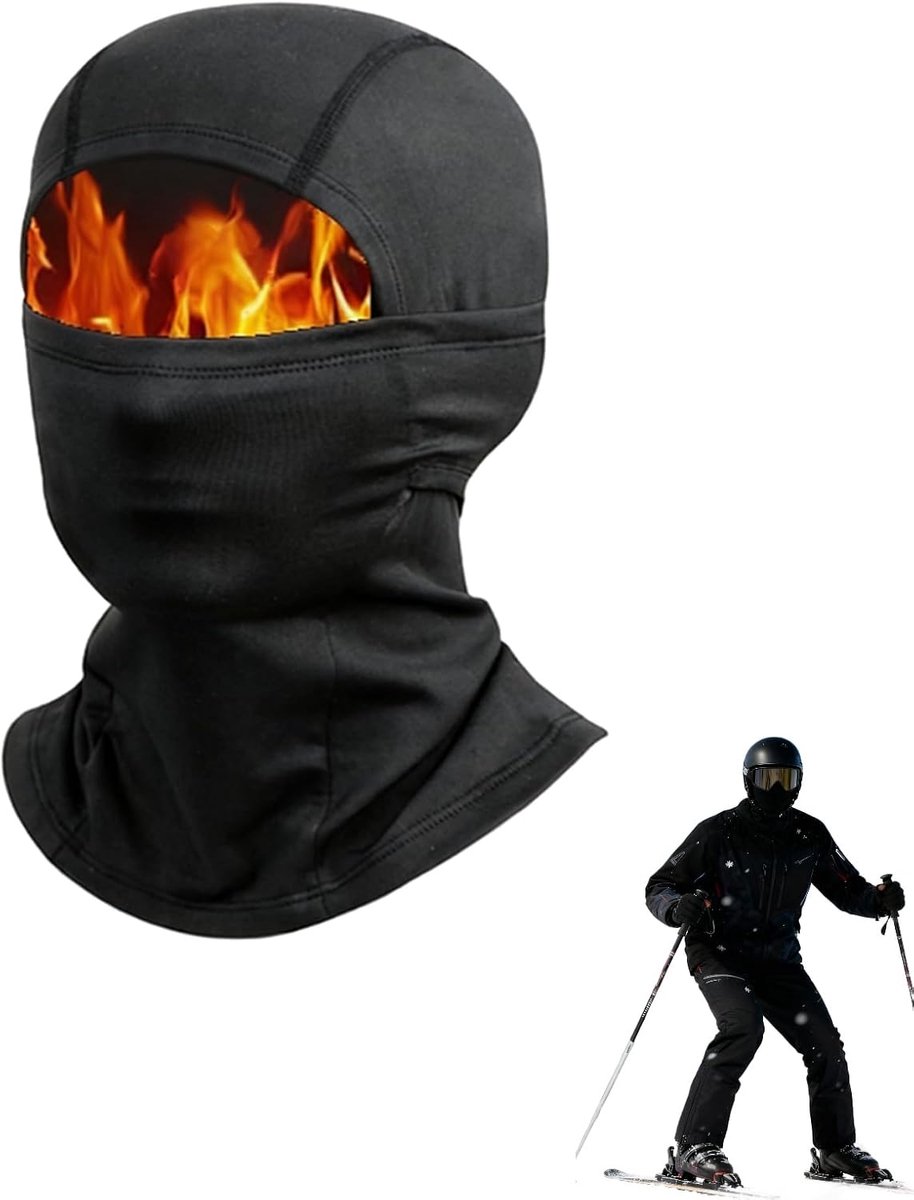 Winterbivakmuts voor heren en dames, winddichte halsdoek gezichtsmasker gezichtsmasker motorfiets fiets gezichtsmasker met ski winter polar fleece gevoerd, voor koud weer buitensporten