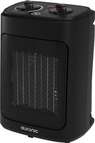 Auronic Elektrische Kachel - 2000W - Keramische Kachel - 2 Warmtestanden - Ventilatorkachel - Draagbaar - Omvalbeveiliging – Oververhittingsbeveiliging - Zwart