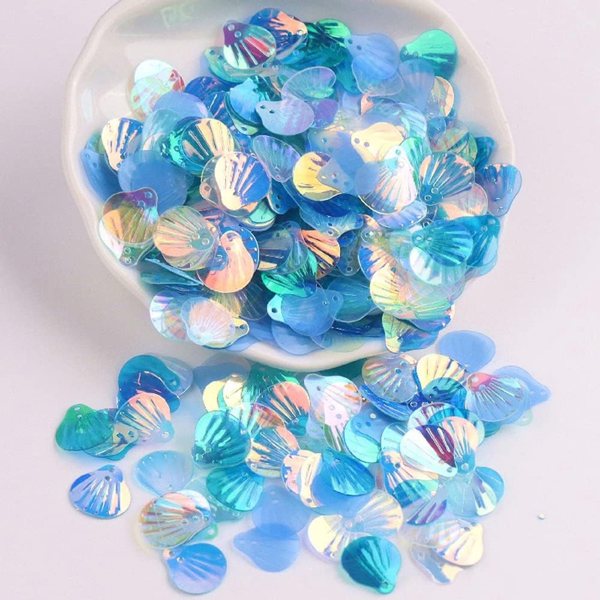 Pailletten,schaalvorm,pailletten,knutselen,losse pailletten,cup,glinsterende gespen,handgemaakt,doe-het-zelf,creatieve kleuren,kralen,pailletten voor handwerk,13 mm,blauw