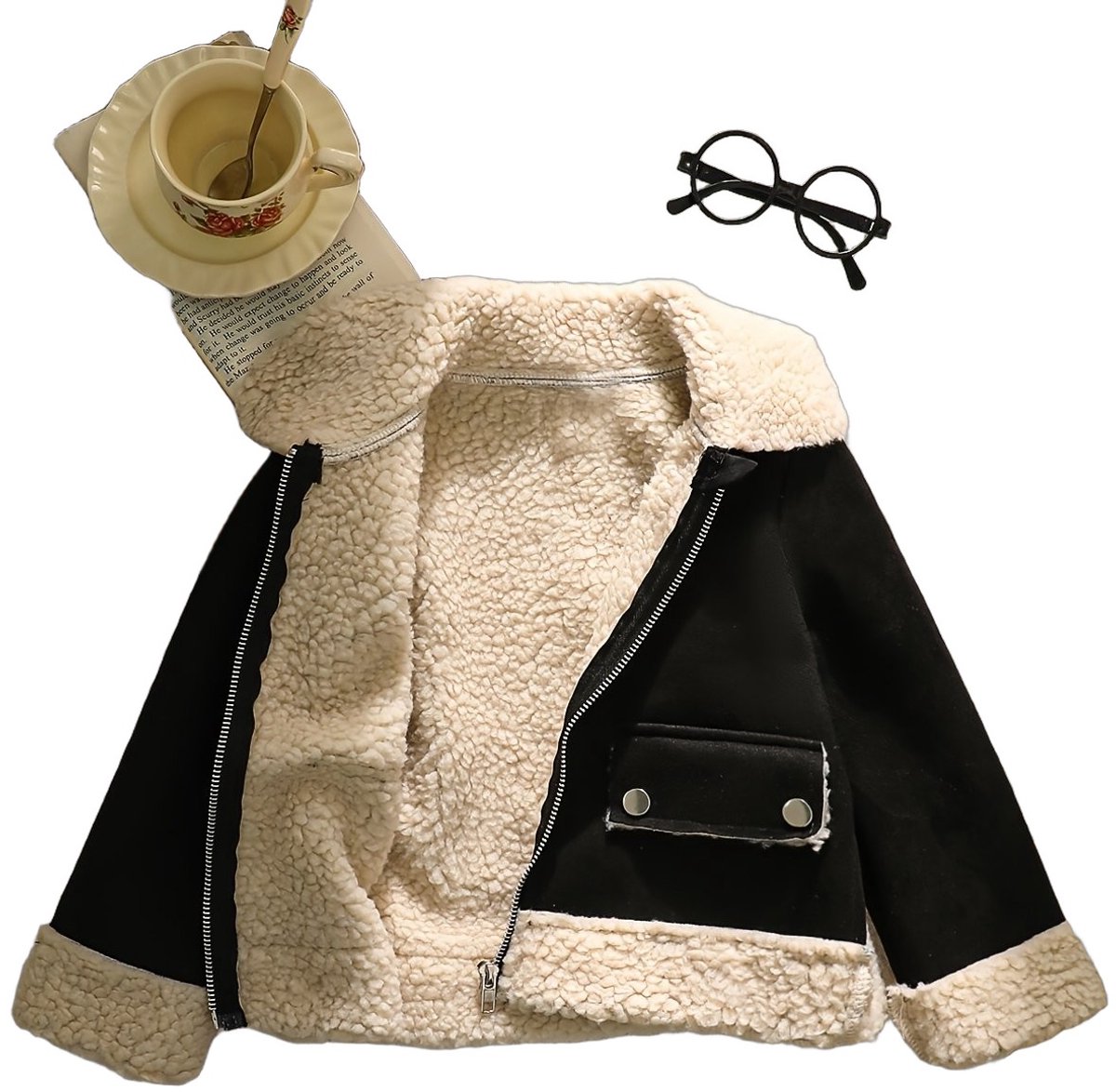Currero Winterjas Parka Meisjes Lange Jas Meisje Wintermantel Overjas Gewatteerd Waterdicht Winter Stijlvol Mantel Kinderen 6 Jaar Zwart
