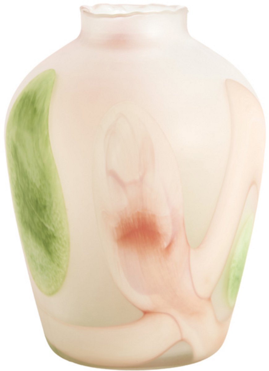 Light & Living Vaas BARCOS - Oranje - 24.5x24.5x33 cm