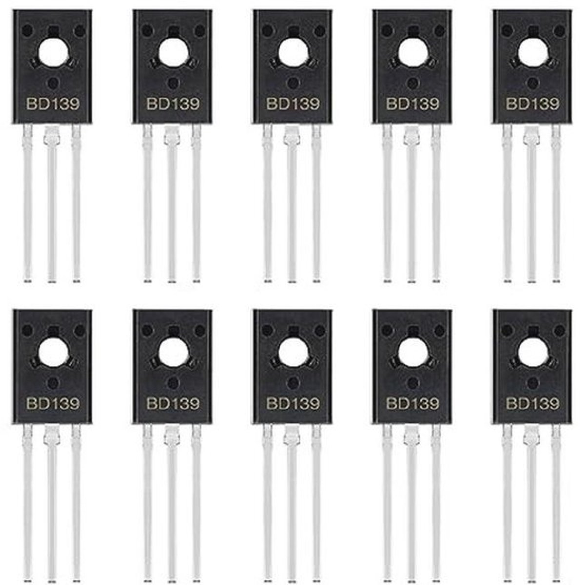 Vermogenstransistor NPN 1,5A 80V TO-126 voor Audioversterkers (verpakking van 20 stuks)
