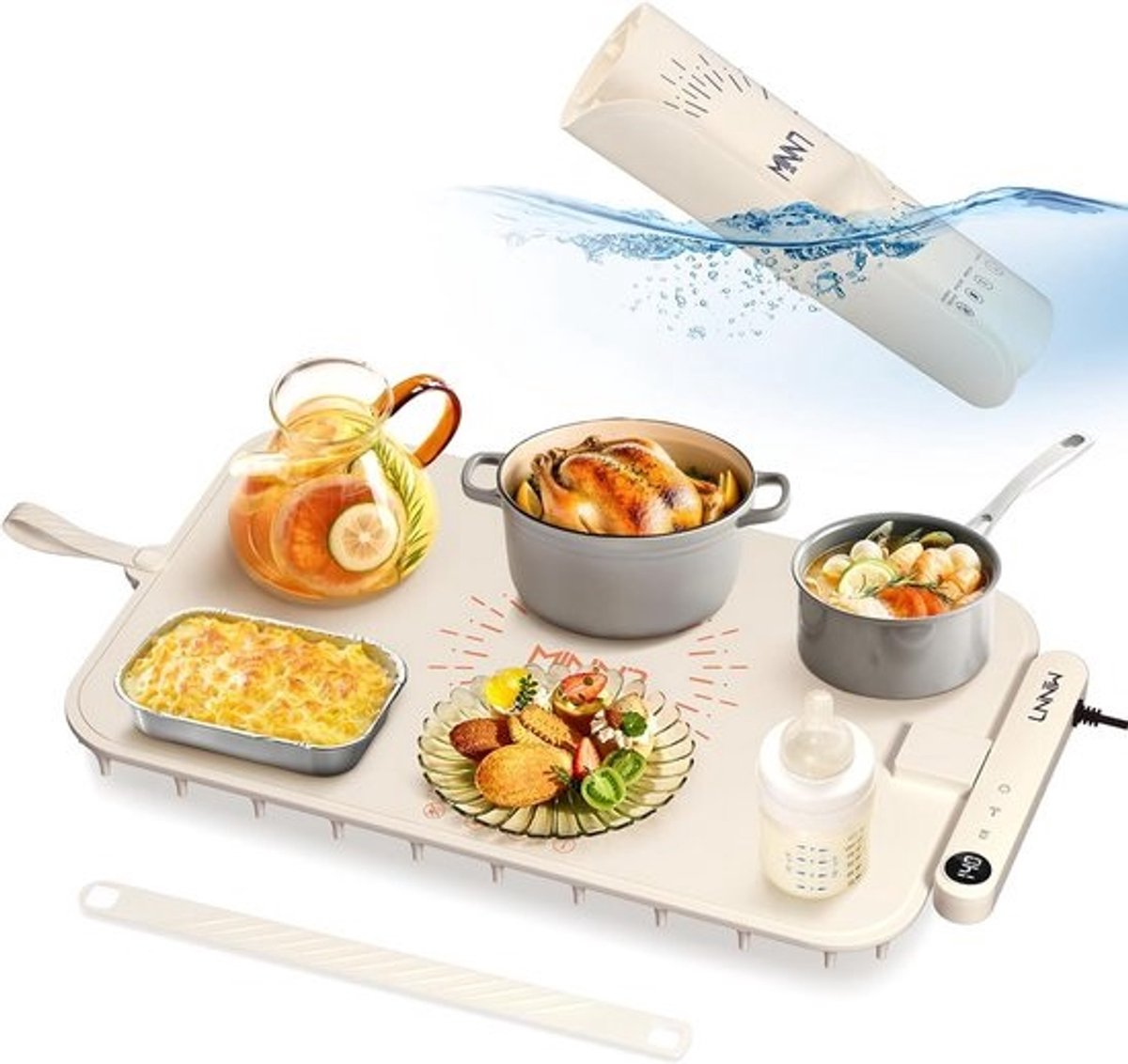 Waterdichte Warmhoudmat voor Buffet en Keuken met 3 Warmtestanden