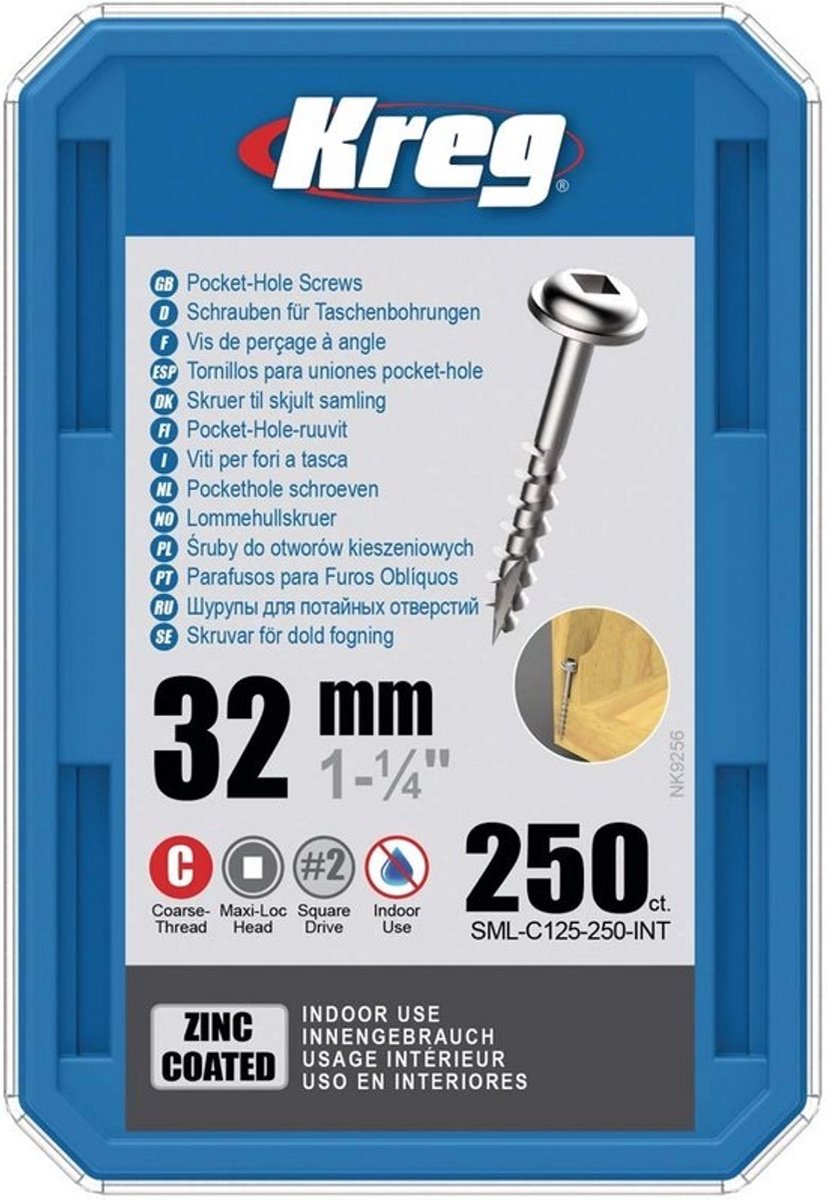 Grof Snijschroeven 32 mm - 250 stuks voor Houtbewerking